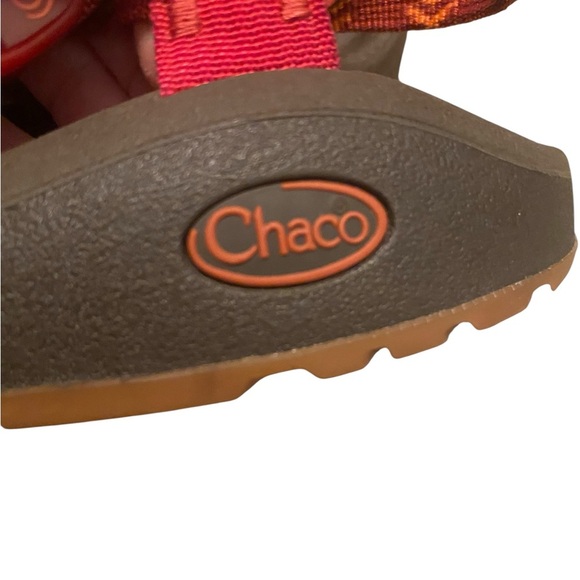Chaco Z/Cloud X2 Remix Orange Geometric Classic Strappy Sandals - Picture 7 of 8